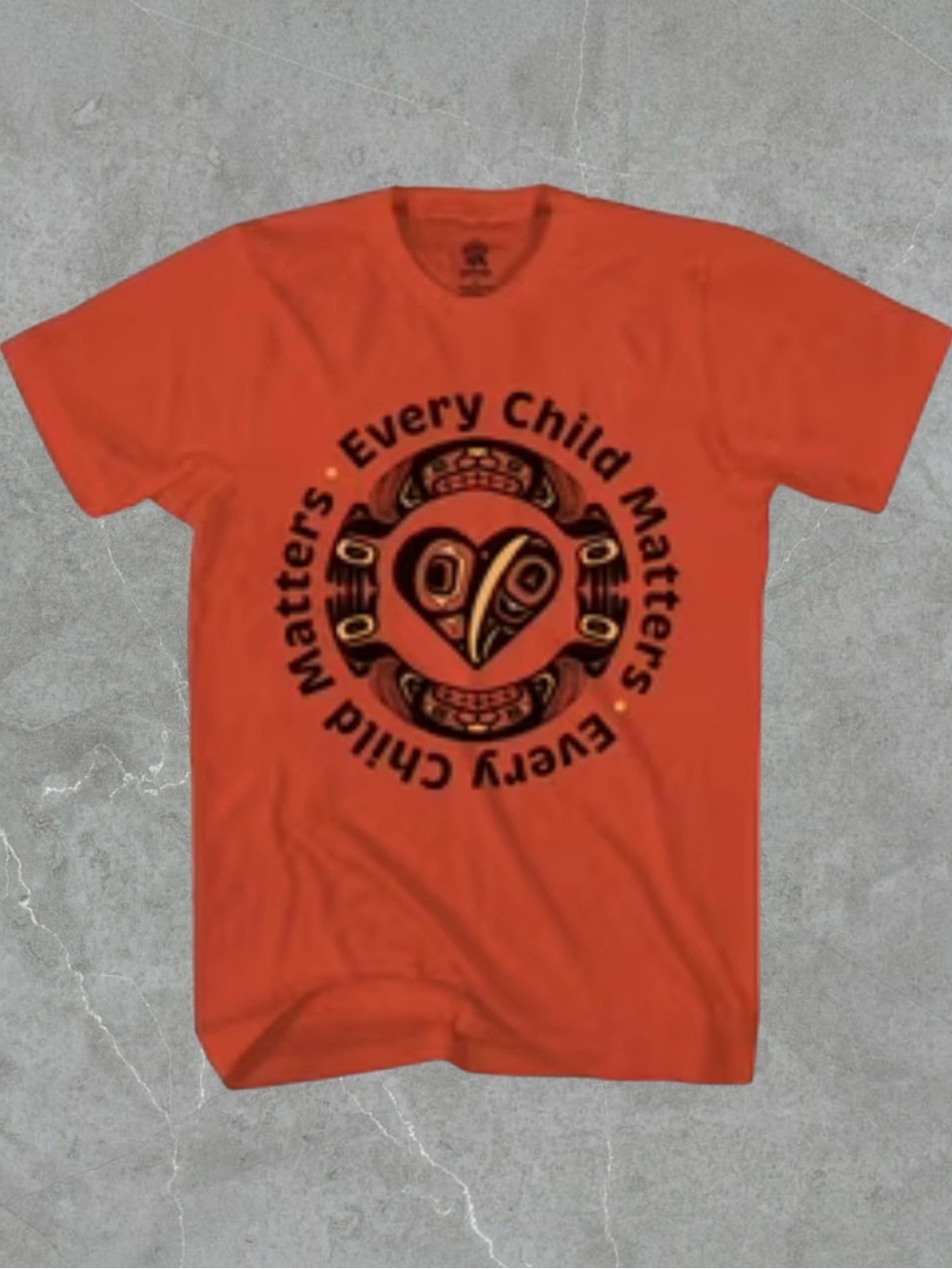 Orange 'Every Child Matters' Graphic Short Sleeve Tee